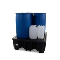 Wanna wychwytowa polietylenowa EcoDrop 485 l, beczka 4*200 l, kratownica, czarny, MEDIUM