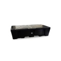 Wanna wychwytowa polietylenowa EcoDrop 1130 l, IBC 2*1000 l, kratownica, czarny, MEGA zdjęcie 2