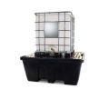 Wanna wychwytowa polietylenowa EcoDrop 1260 l, IBC 1*1000 l, stos, kratownica, czarny, MEGA
