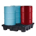 Wanna wychwytowa polietylenowa FlowStop 276 l, beczka 4*200 l, kratownica, czarny, MEDIUM