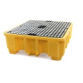 Wanna wychwytowa polietylenowa EcoDrop 485 l, beczka 4*200 l, kratownica, żółty, MEDIUM zdjęcie 2