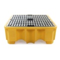 Wanna wychwytowa polietylenowa EcoDrop 485 l, beczka 4*200 l, kratownica, żółty, MEDIUM zdjęcie 3