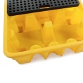 Wanna wychwytowa polietylenowa EcoDrop 485 l, beczka 4*200 l, kratownica, żółty, MEDIUM zdjęcie 4