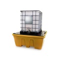 Wanna wychwytowa polietylenowa EcoDrop 1260 l, IBC 1*1000 l, stos, kratownica, żółty, MEGA