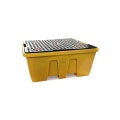 Wanna wychwytowa polietylenowa EcoDrop 1260 l, IBC 1*1000 l, stos, kratownica, żółty, MEGA zdjęcie 2