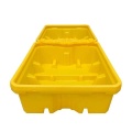 Wanna wychwytowa polietylenowa EcoDrop 3,3 m, 1100 l, regałowa, bez kratownicy, żółty, MEGA zdjęcie 5
