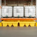 Wanna wychwytowa polietylenowa EcoDrop 3,3 m, 1100 l, regałowa, bez kratownicy, żółty, MEGA zdjęcie 6