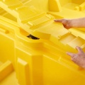 Wanna wychwytowa polietylenowa EcoDrop 3,3 m, 1100 l, regałowa, bez kratownicy, żółty, MEGA zdjęcie 8