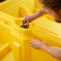 Wanna wychwytowa polietylenowa EcoDrop 3,3 m, 1100 l, regałowa, bez kratownicy, żółty, MEGA zdjęcie 9