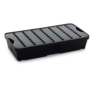 Wanienka wychwytowa polietylenowa EcoDrop 30 l, kratownica, czarny/czarny, MINI