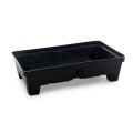 Wanienka wychwytowa polietylenowa EcoDrop 63 l, kratownica, czarny/czarny, MINI zdjęcie 2