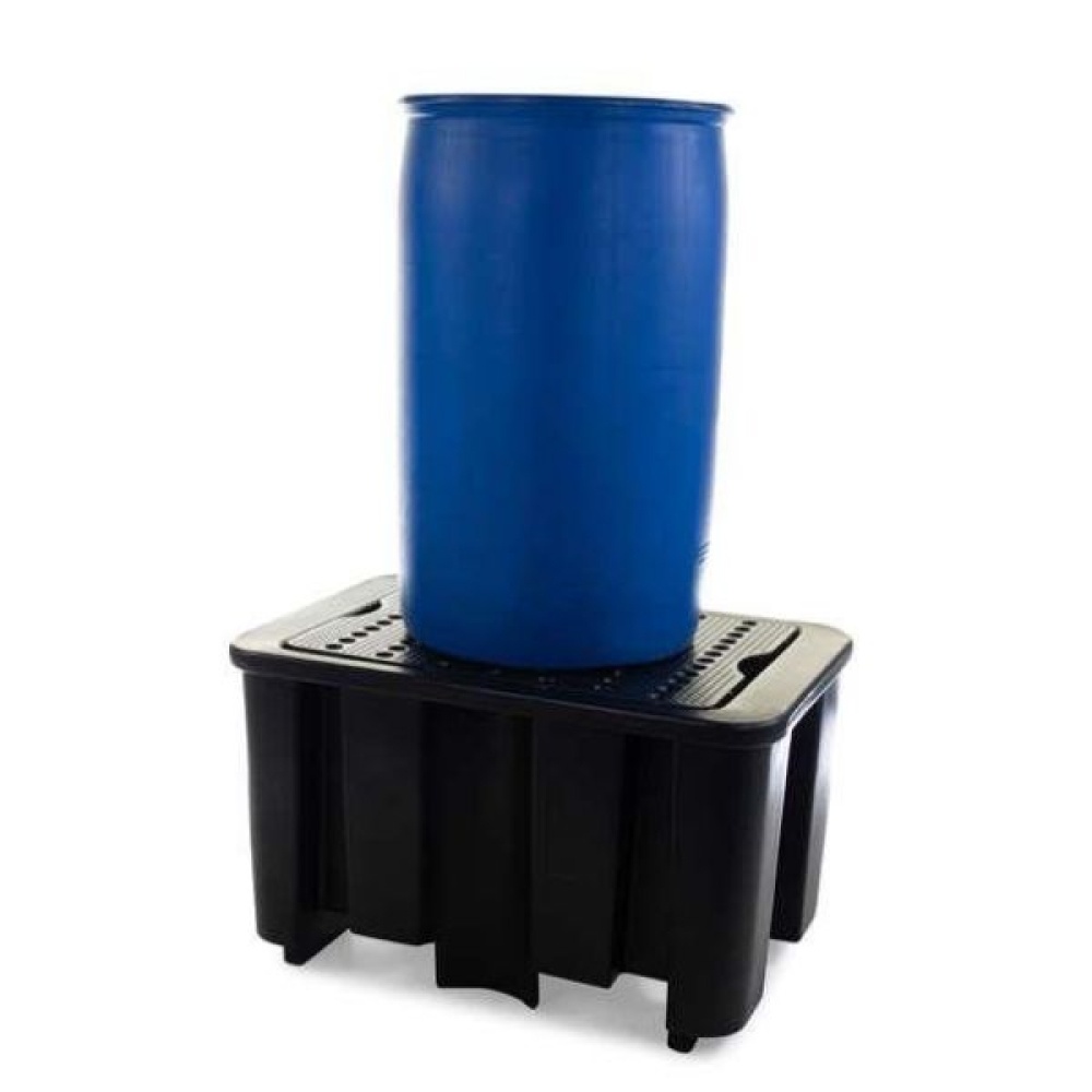 Wanna wychwytowa polietylenowa EcoDrop 230 l, beczka 1*200 l, kratownica, czarny, MEDIUM