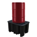 Wanna wychwytowa polietylenowa EcoDrop 230 l, beczka 1*200 l, kratownica, czarny, MEDIUM zdjęcie 2
