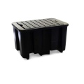 Wanna wychwytowa polietylenowa EcoDrop 230 l, beczka 1*200 l, kratownica, czarny, MEDIUM zdjęcie 5