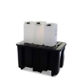 Wanna wychwytowa polietylenowa EcoDrop 230 l, beczka 1*200 l, kratownica, czarny, MEDIUM zdjęcie 6