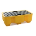 Wanna wychwytowa polietylenowa EcoDrop 250 l, beczka 2*200 l, kratownica, żółty, MEDIUM zdjęcie 3