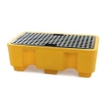 Wanna wychwytowa polietylenowa EcoDrop 250 l, beczka 2*200 l, kratownica, żółty, MEDIUM zdjęcie 5