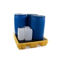 Wanna wychwytowa polietylenowa EcoDrop 250 l, beczka 4*200 l, kratownica, żółty, MEDIUM zdjęcie 2