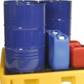 Wanna wychwytowa polietylenowa EcoDrop 250 l, beczka 4*200 l, kratownica, żółty, MEDIUM zdjęcie 6