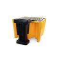 Wanna wychwytowa polietylenowa EcoDrop 1120 l, IBC 1*1000 l, kratownica, żółty, MEGA zdjęcie 3