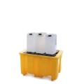 Wanna wychwytowa polietylenowa EcoDrop 230 l, beczka 1*200 l, kratownica, żółty, MEDIUM zdjęcie 2