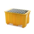 Wanna wychwytowa polietylenowa EcoDrop 230 l, beczka 1*200 l, kratownica, żółty, MEDIUM zdjęcie 3