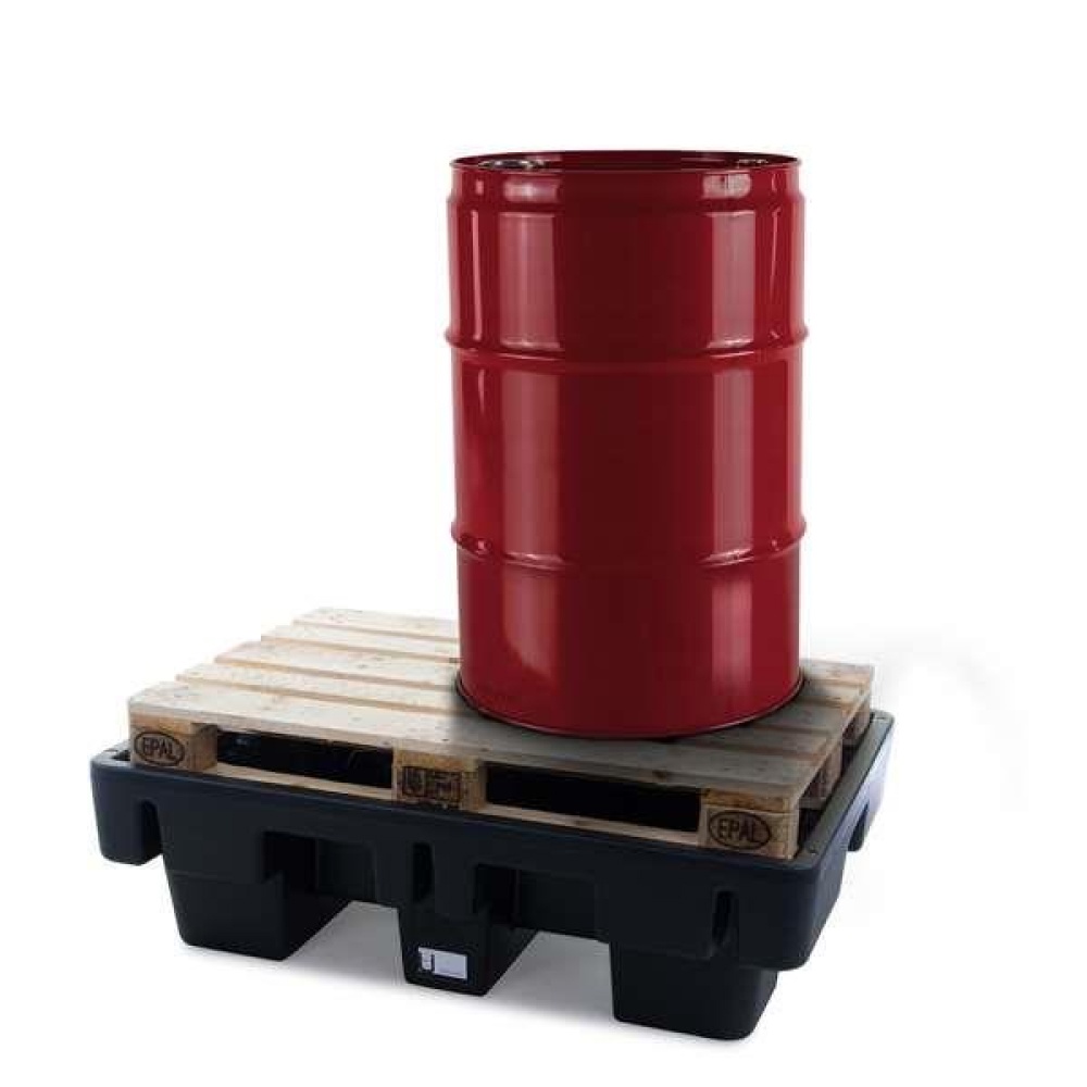 Wanna wychwytowa polietylenowa EcoDrop 230 l, beczka 2*200 l, bez kratownicy, czarny, MEDIUM
