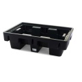 Wanna wychwytowa polietylenowa EcoDrop 230 l, beczka 2*200 l, bez kratownicy, czarny, MEDIUM zdjęcie 3