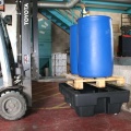 Wanna wychwytowa polietylenowa EcoDrop 230 l, beczka 2*200 l, bez kratownicy, czarny, MEDIUM zdjęcie 6