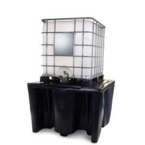 Wanna wychwytowa polietylenowa EcoDrop 1120 l, IBC 1*1000 l, kratownica, czarny, MEGA