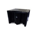 Wanna wychwytowa polietylenowa EcoDrop 1120 l, IBC 1*1000 l, kratownica, czarny, MEGA zdjęcie 2