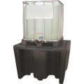 Wanna wychwytowa polietylenowa EcoDrop 1120 l, IBC 1*1000 l, kratownica, czarny, MEGA zdjęcie 4