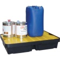 Wanienka wychwytowa polietylenowa EcoDrop 40 l, kratownica, czarny/żółty, MINI zdjęcie 3