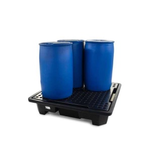 Wanna wychwytowa polietylenowa EcoDrop 249 l, beczka 4*200 l, stos, kratownica, czarny, MEDIUM