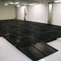 Platforma robocza polietylenowa EcoDrop 240 l, beczka 4*200 l, wanna wychwytowa, czarny, LOW zdjęcie 8