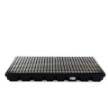 Platforma robocza polietylenowa EcoDrop 100 l, beczka 2*200 l, wanna wychwytowa, czarny, LOW zdjęcie 4