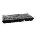 Platforma robocza polietylenowa EcoDrop 100 l, beczka 2*200 l, wanna wychwytowa, czarny, LOW zdjęcie 6