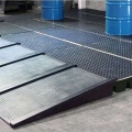 Platforma robocza polietylenowa EcoDrop 100 l, beczka 2*200 l, wanna wychwytowa, czarny, LOW zdjęcie 9