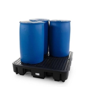 Wanna wychwytowa polietylenowa EcoDrop 250 l, beczka 4*200 l, kratownica, czarny, MEDIUM