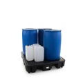 Wanna wychwytowa polietylenowa EcoDrop 250 l, beczka 4*200 l, kratownica, czarny, MEDIUM zdjęcie 2