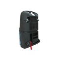 Mobilne stanowisko robocze polietylenowe EcoDrop 250 l, beczka 1*200 l, czarny, DRUM TROLLEY zdjęcie 2