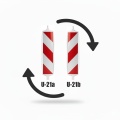 Zestaw - tablice kierująca U-21 a/b - 20 szt. - folia I generacji oraz podstawy P011 - infografika