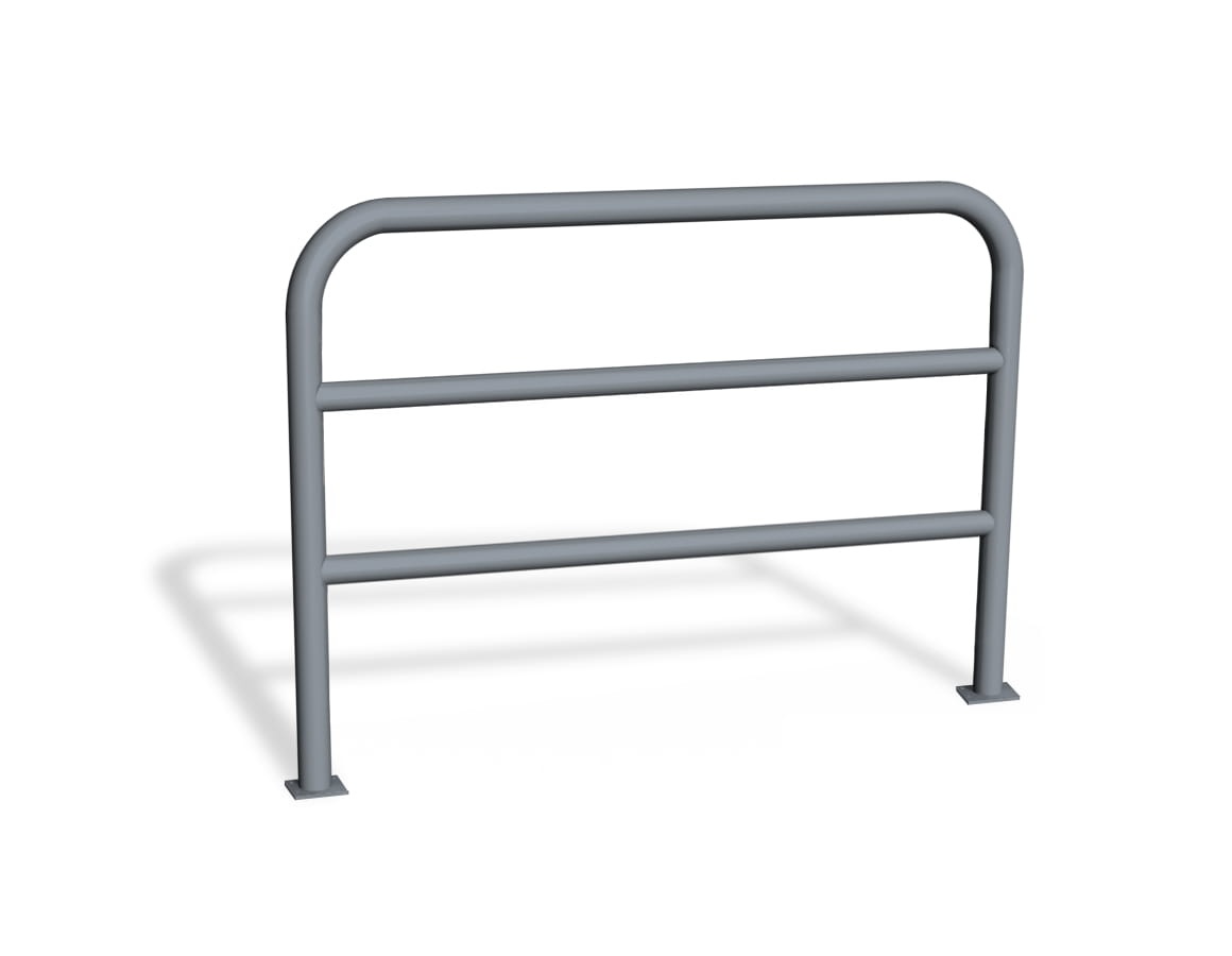 Bariera u12a z dwoma poprzeczkami - szara - do przykręcania.jpg