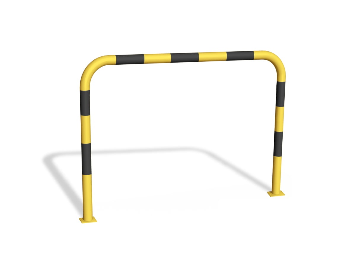Bariera u12a bez poprzeczki - stojak rowerowy - ¾¢to-czarna - do przykr©cania.jpg