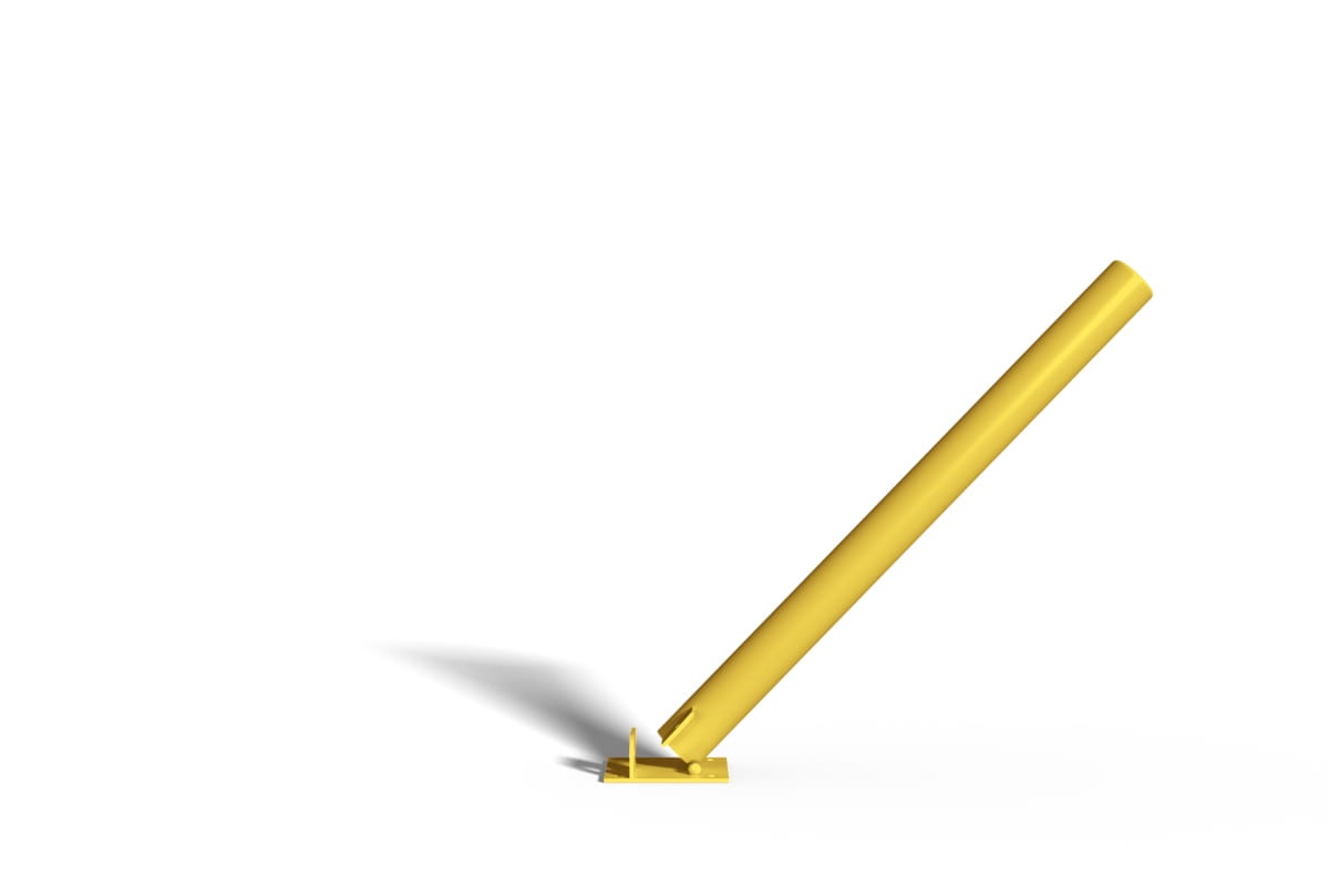 Słupek chodnikowy - parkingowy - blokujący - składany - żółty