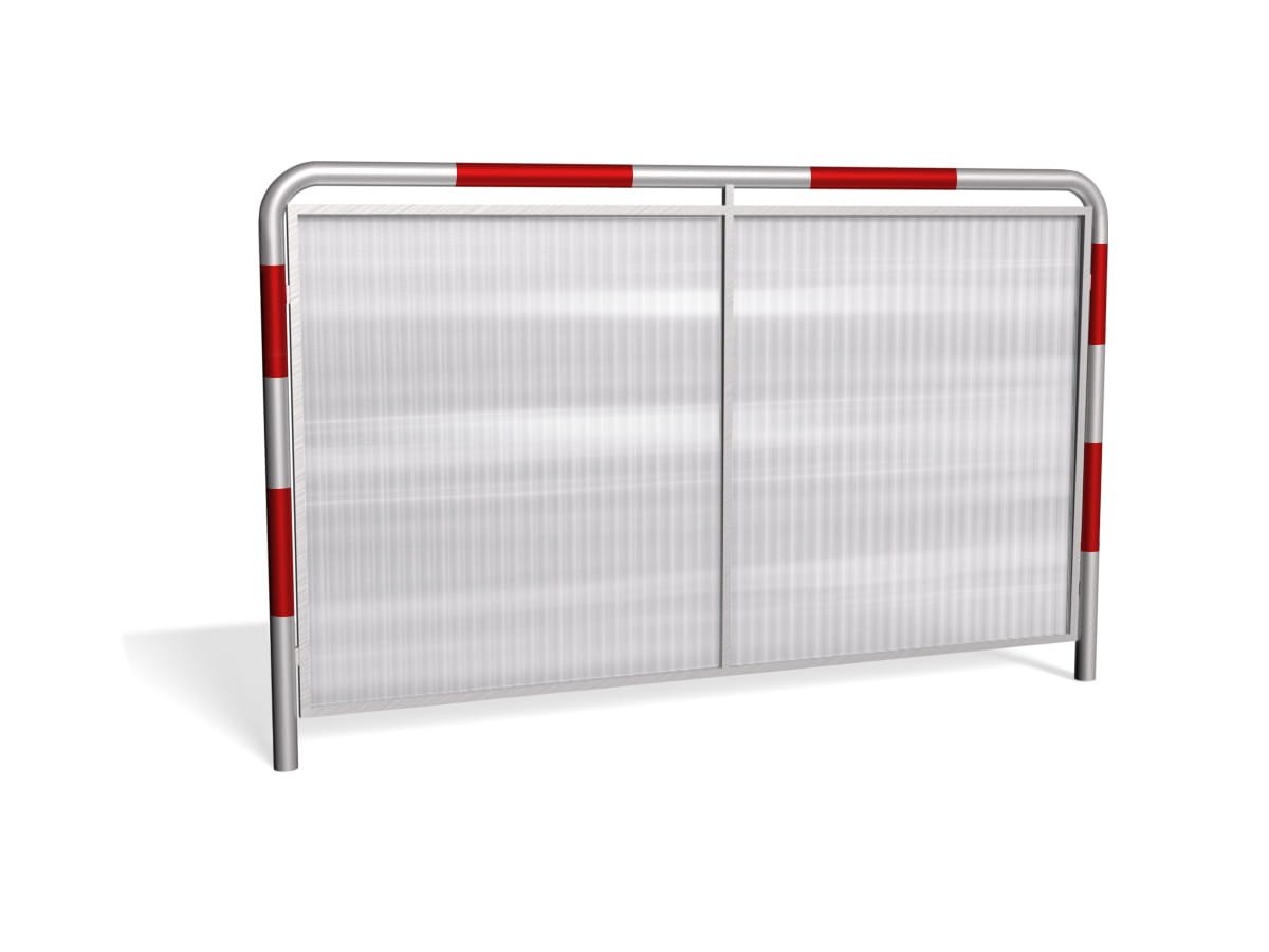 BARIERA CHODNIKOWA PRZECIWBŁOTNA Z EKRANEM Z POLIWĘGLANU - DO WBETONOWANIA TYP B - BIAŁO-CZERWONA 1.jpg