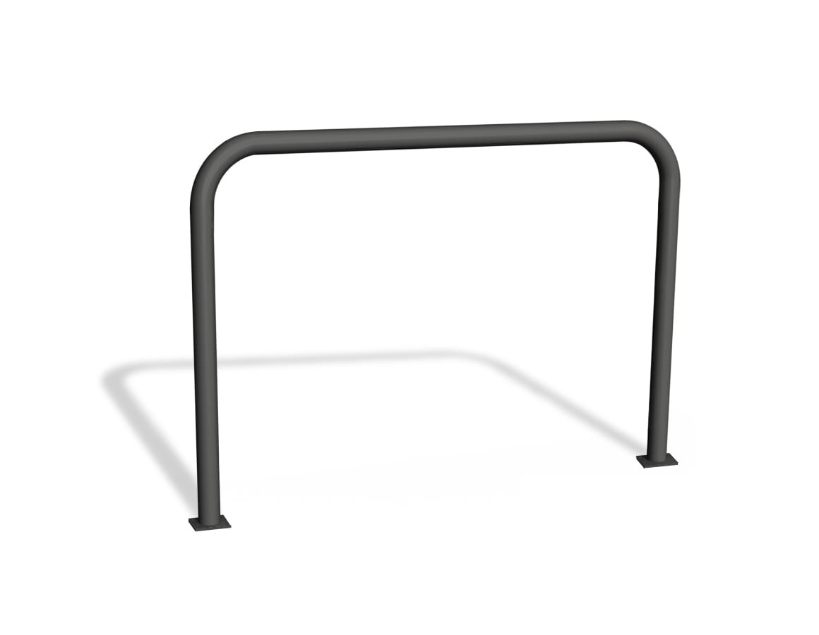 Bariera u12a bez poprzeczki - stojak rowerowy - czarna - do przykr©cania.jpg