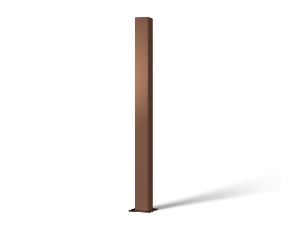 słupek profilowy do przykręcania - brązowy