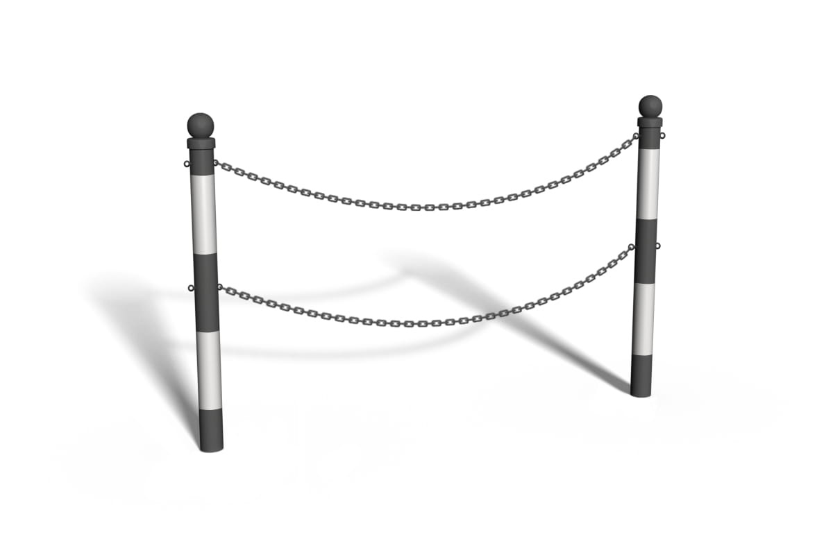 bariera_aäcuchowa u12b z kul¥ - dwa rz©dy aäcucha - czarno-biaa - do zabetonowania.jpg