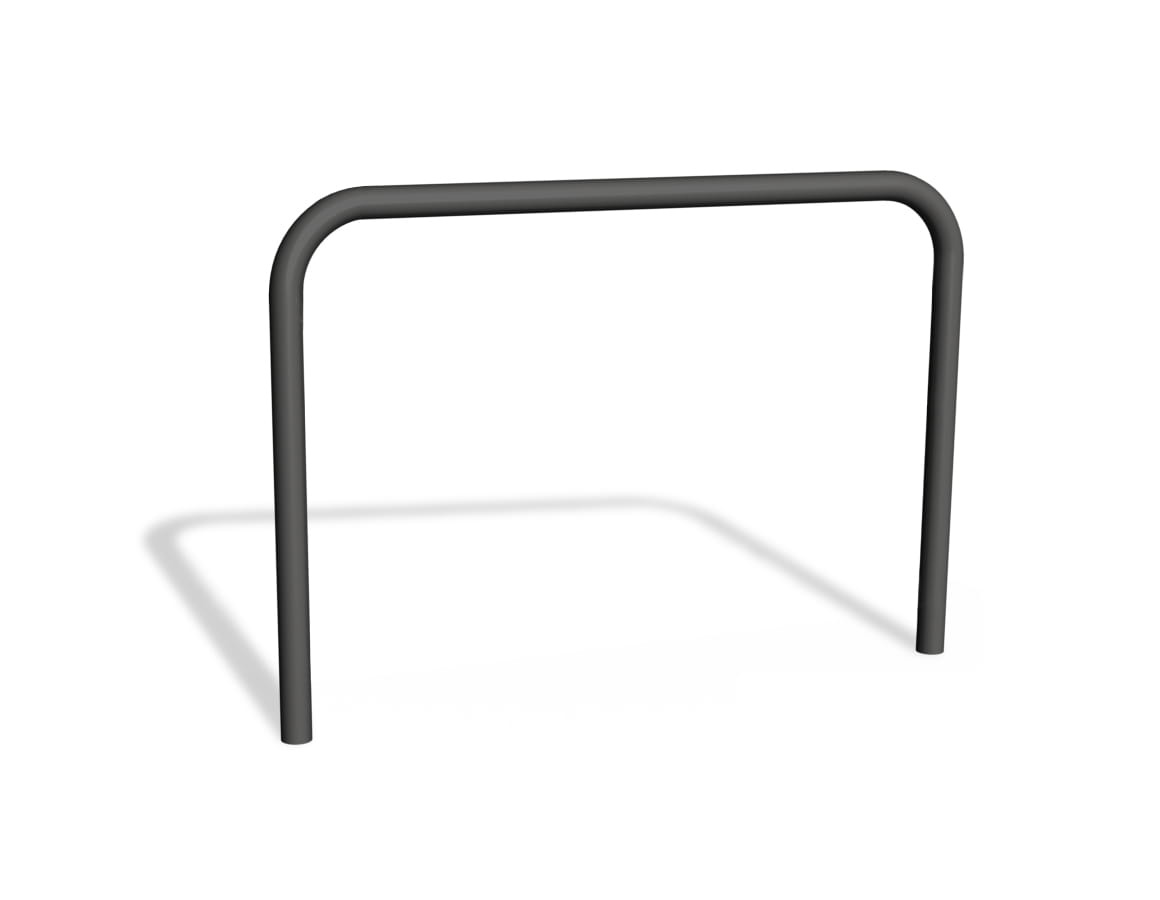 Bariera u12a z bez poprzeczki - stojak rowerowy - czarna - do zabetonowania w gruncie.jpg